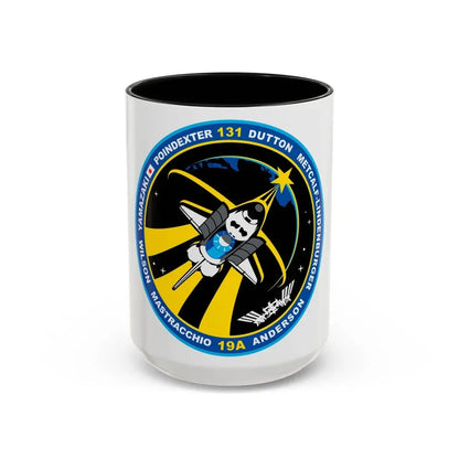 STS 131 (NASA) Accent Coffee Mug 15oz Black - Go Mug Yourself