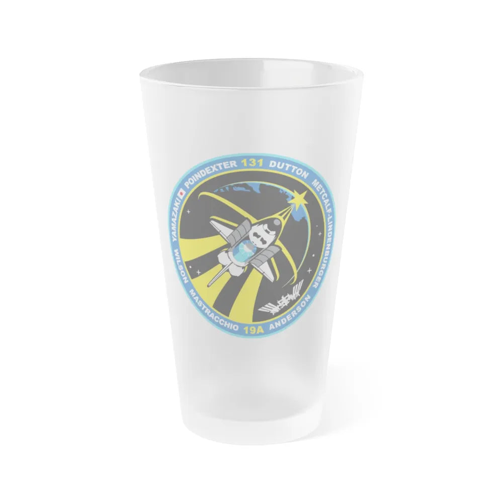 STS 131 (NASA) Frosted Pint Glass 16oz-16oz-Frosted-Go Mug Yourself