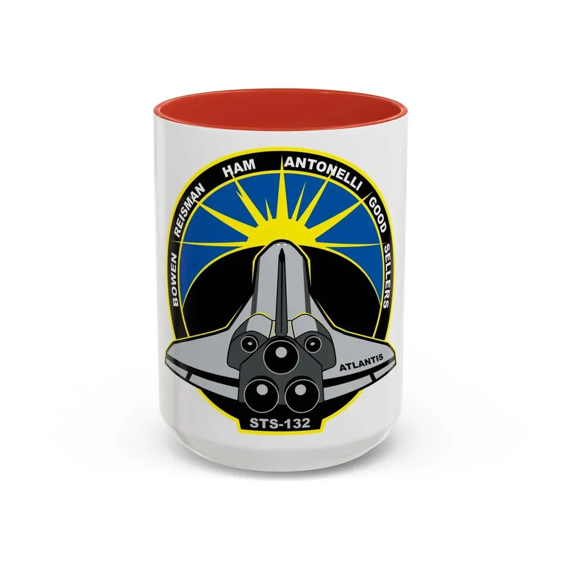STS 132 (NASA) Accent Coffee Mug 15oz Red - Go Mug Yourself