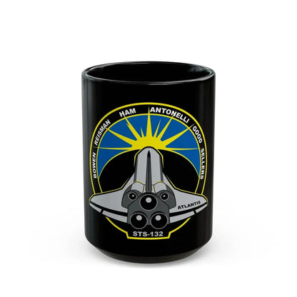 STS 132 (NASA) Black Coffee Mug 15oz - Go Mug Yourself