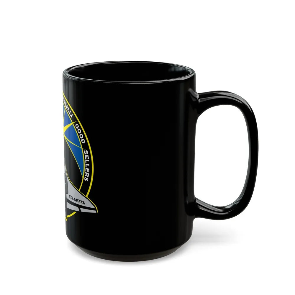 STS 132 (NASA) Black Coffee Mug-Go Mug Yourself