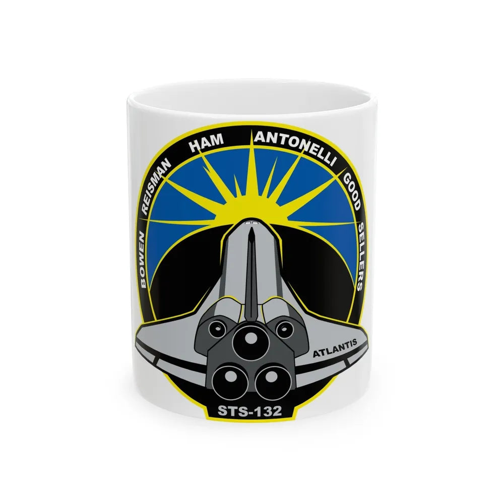 STS 132 (NASA) White Coffee Mug-11oz-Go Mug Yourself