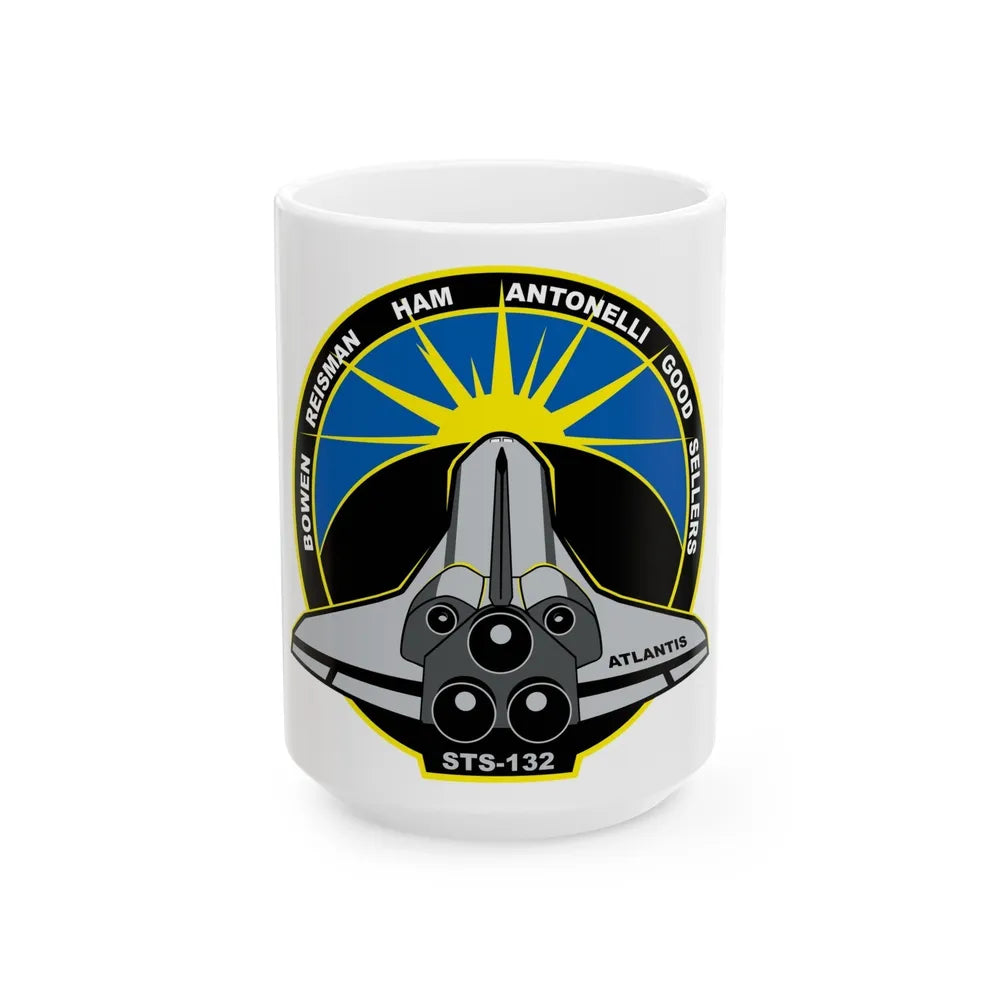 STS 132 (NASA) White Coffee Mug-15oz-Go Mug Yourself