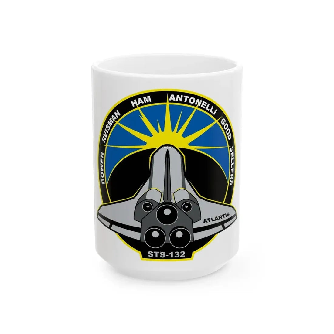 STS 132 (NASA) White Coffee Mug 15oz - Go Mug Yourself