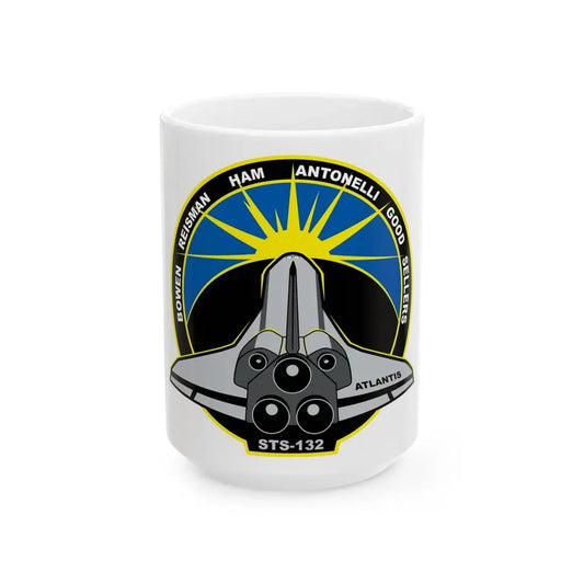 STS 132 (NASA) White Coffee Mug 15oz - Go Mug Yourself