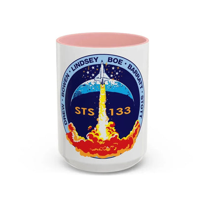 STS 133 (NASA) Accent Coffee Mug 15oz Pink - Go Mug Yourself