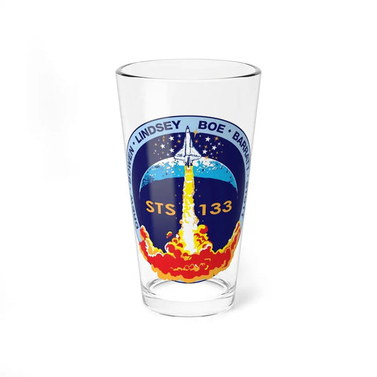 STS 133 (NASA) Pint Glass 16oz 16oz - Go Mug Yourself