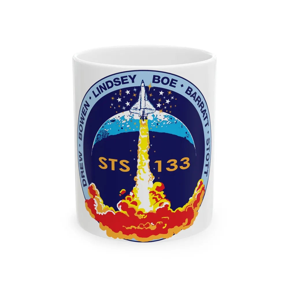 STS 133 (NASA) White Coffee Mug-11oz-Go Mug Yourself