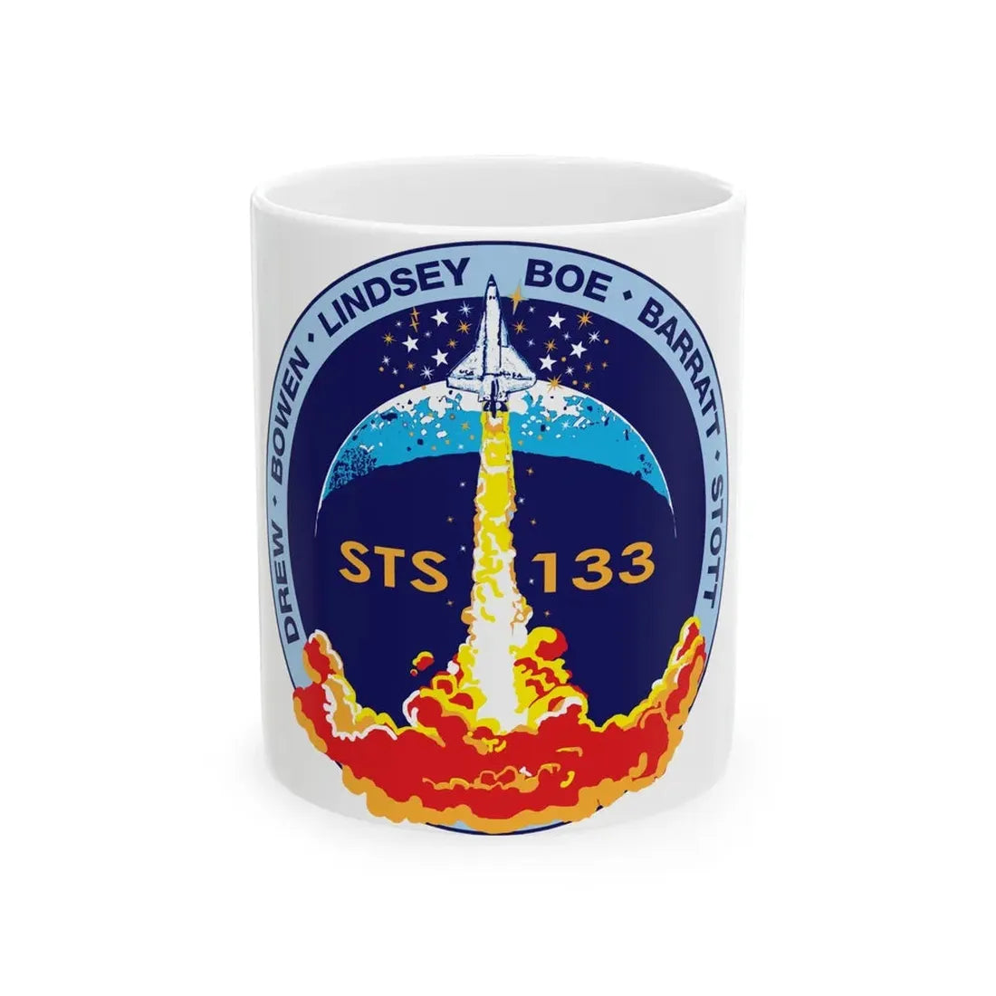 STS 133 (NASA) White Coffee Mug 11oz - Go Mug Yourself