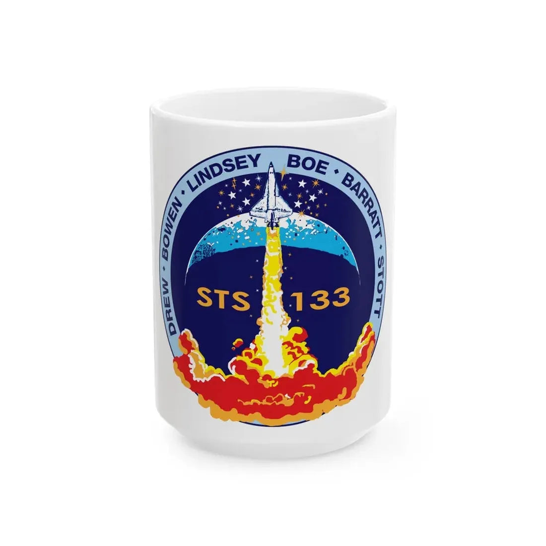 STS 133 (NASA) White Coffee Mug 15oz - Go Mug Yourself