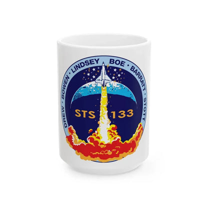 STS 133 (NASA) White Coffee Mug 15oz - Go Mug Yourself