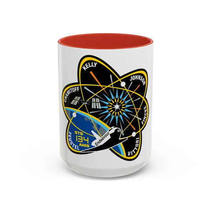 STS 134 (NASA) Accent Coffee Mug 15oz Red - Go Mug Yourself
