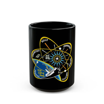 STS 134 (NASA) Black Coffee Mug-15oz-Go Mug Yourself