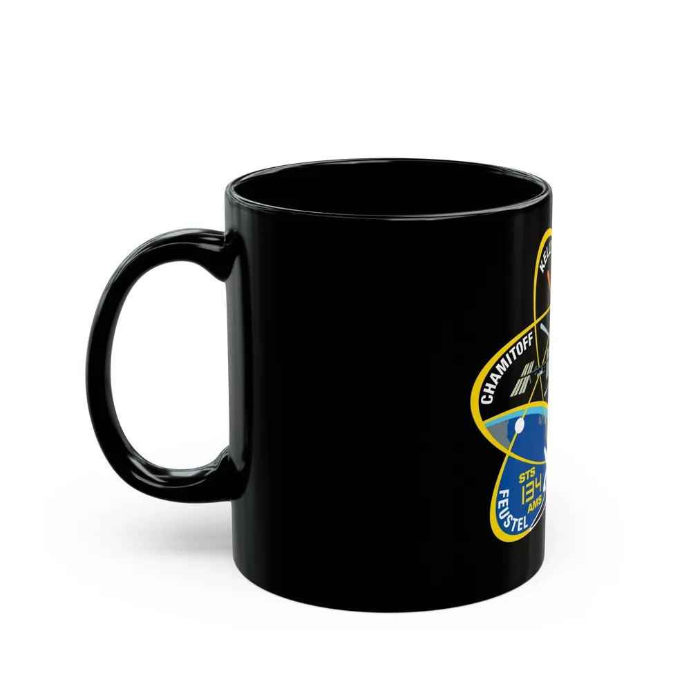 STS 134 (NASA) Black Coffee Mug-Go Mug Yourself