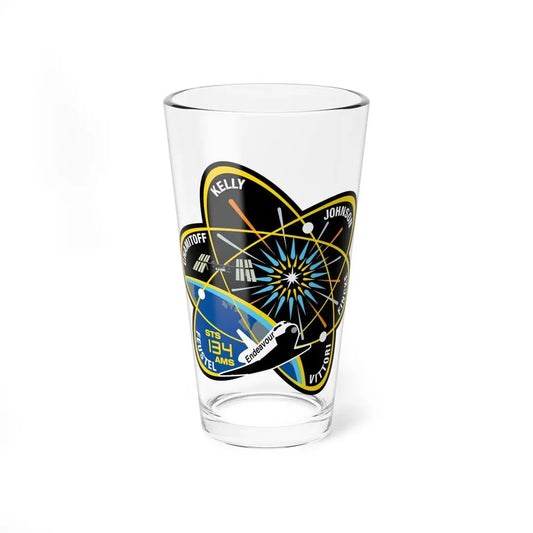 STS 134 (NASA) Pint Glass 16oz 16oz - Go Mug Yourself
