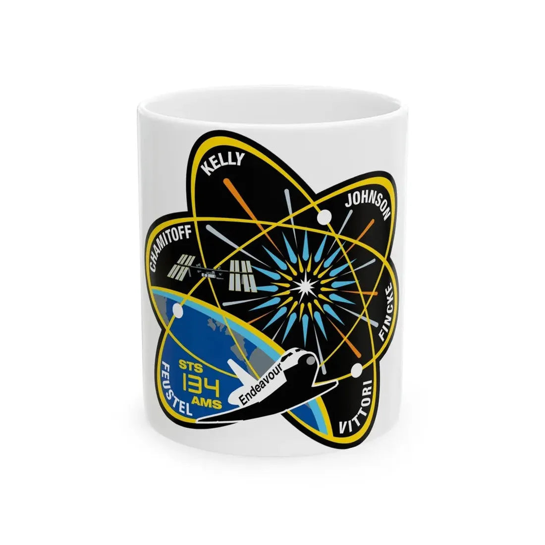 STS 134 (NASA) White Coffee Mug 11oz - Go Mug Yourself