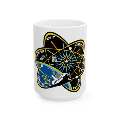 STS 134 (NASA) White Coffee Mug-15oz-Go Mug Yourself