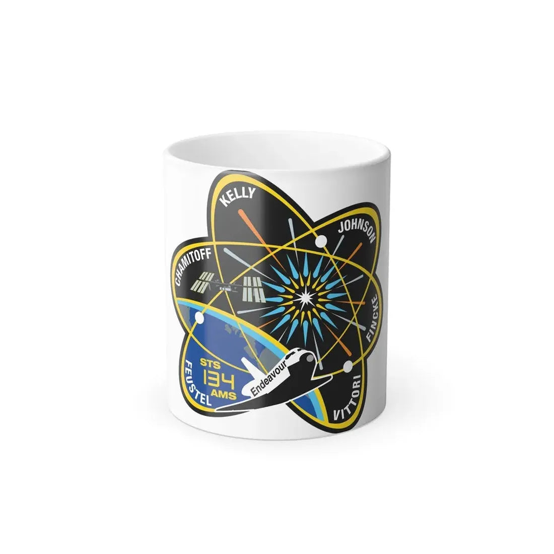 STS 134 Patch NASA - Color Changing Mug 11oz Default Title 11oz - Go Mug Yourself