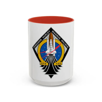 STS 135 (NASA) Accent Coffee Mug 15oz Red - Go Mug Yourself