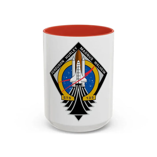 STS 135 (NASA) Accent Coffee Mug 15oz Red - Go Mug Yourself