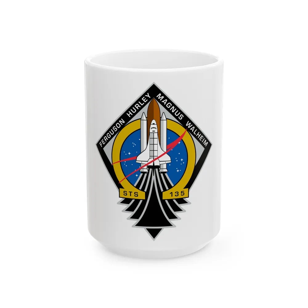 STS 135 (NASA) White Coffee Mug-15oz-Go Mug Yourself