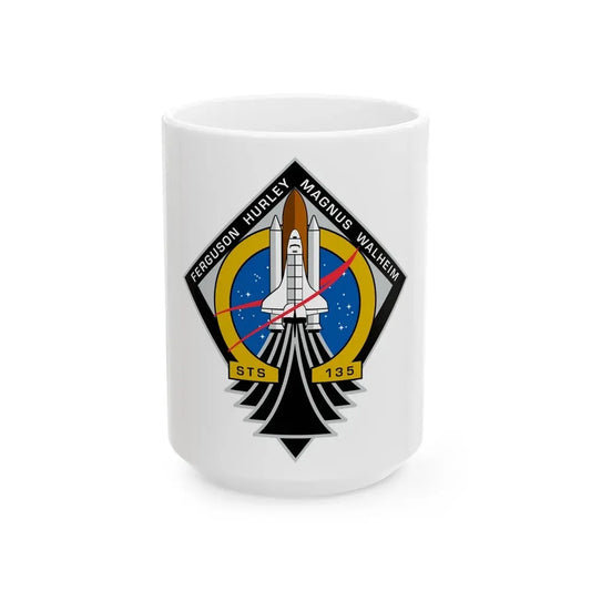 STS 135 (NASA) White Coffee Mug 15oz - Go Mug Yourself