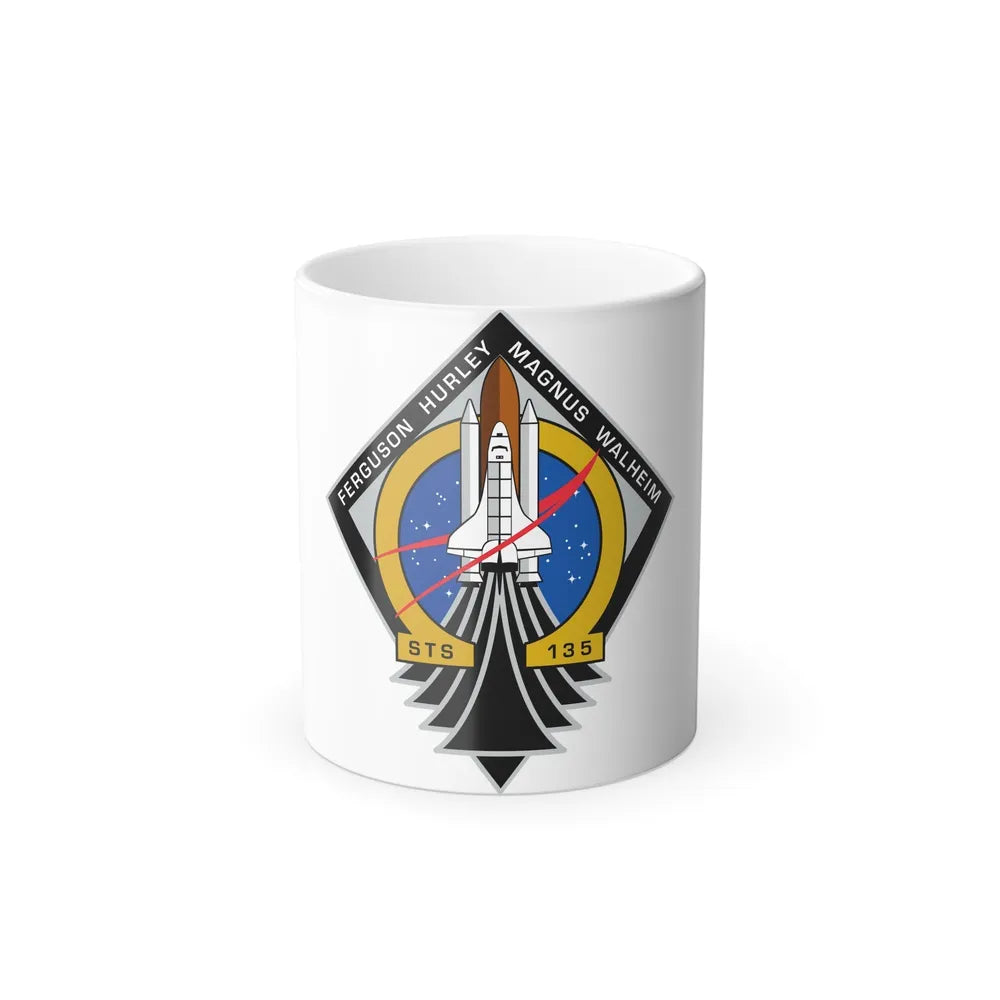 STS 135 Patch NASA - Color Changing Mug 11oz-11oz-Go Mug Yourself