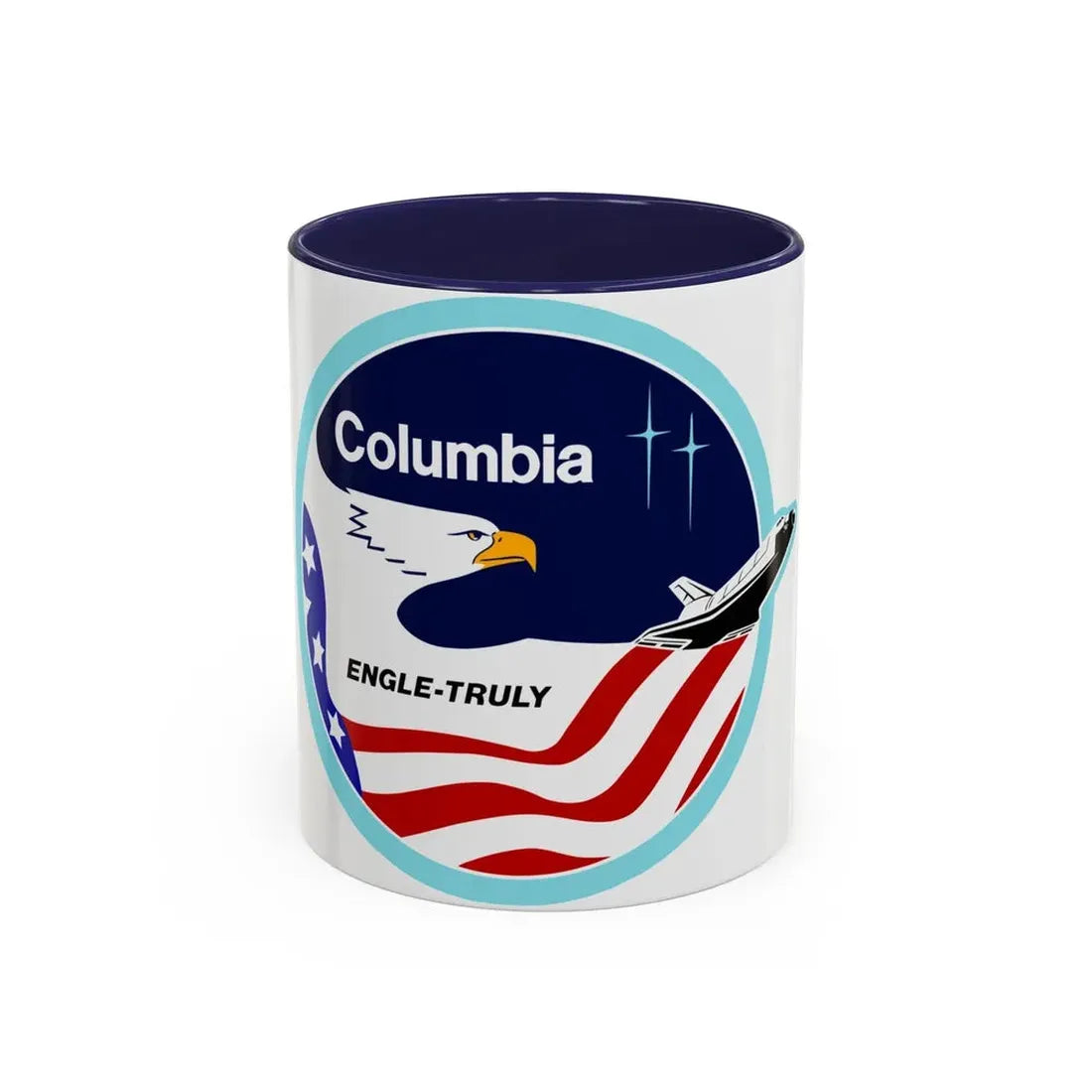 STS 2 (NASA) Accent Coffee Mug 11oz Navy - Go Mug Yourself