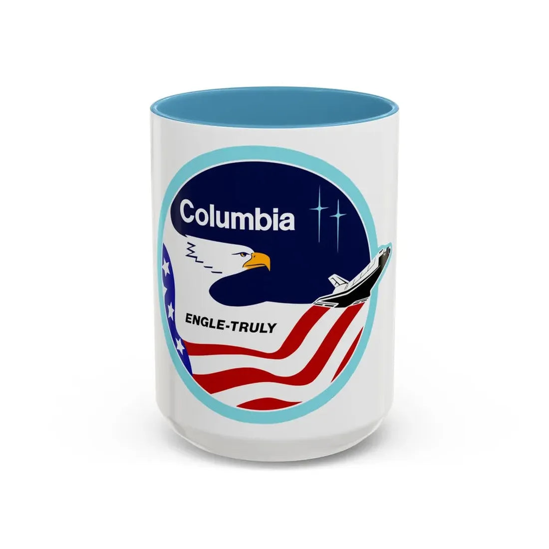 STS 2 (NASA) Accent Coffee Mug 15oz Light Blue - Go Mug Yourself