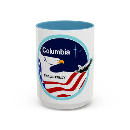 STS 2 (NASA) Accent Coffee Mug 15oz Light Blue - Go Mug Yourself