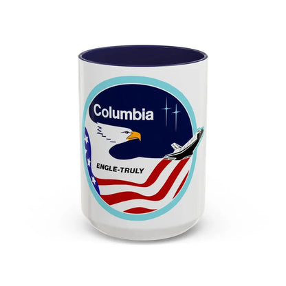 STS 2 (NASA) Accent Coffee Mug 15oz Navy - Go Mug Yourself