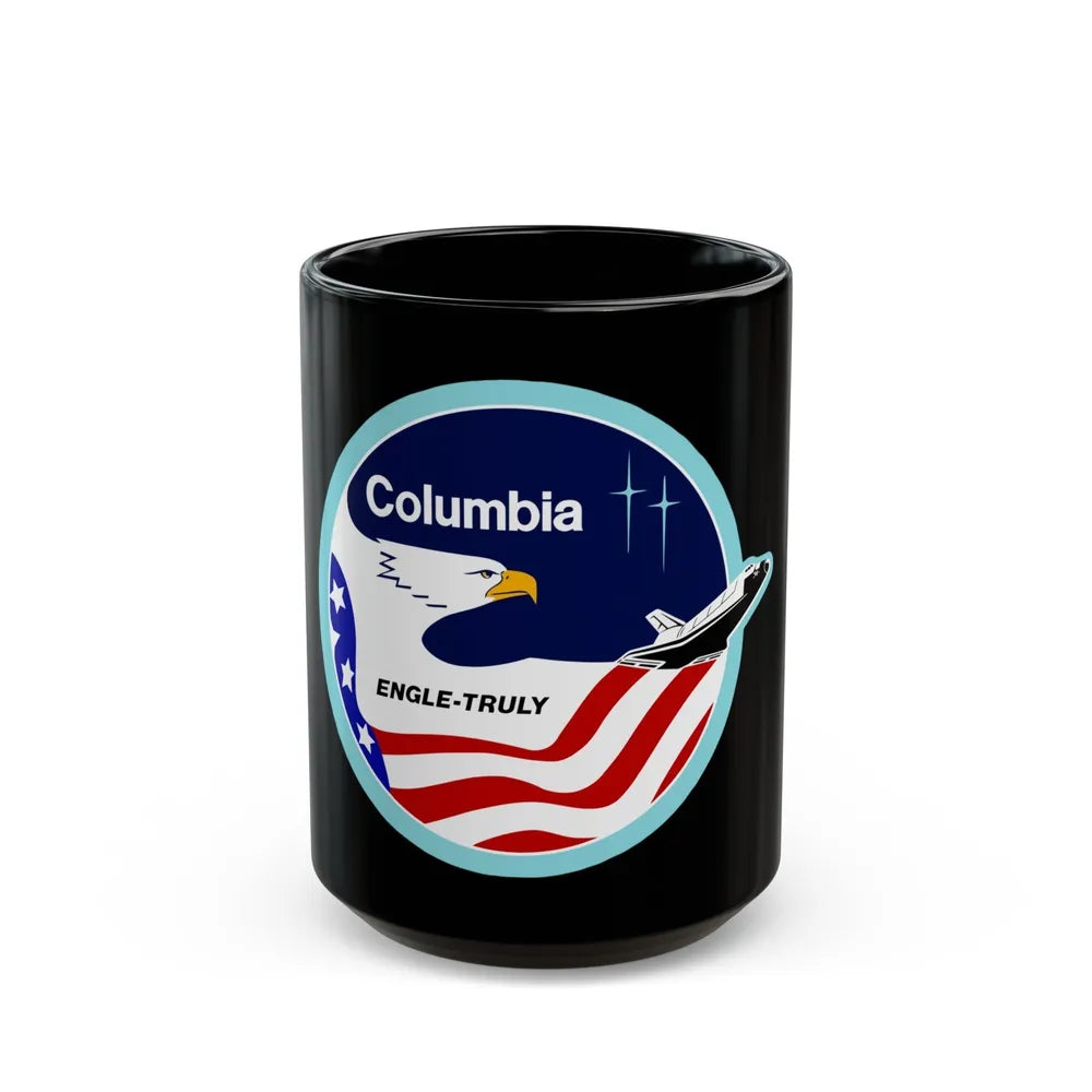 STS 2 (NASA) Black Coffee Mug-15oz-Go Mug Yourself