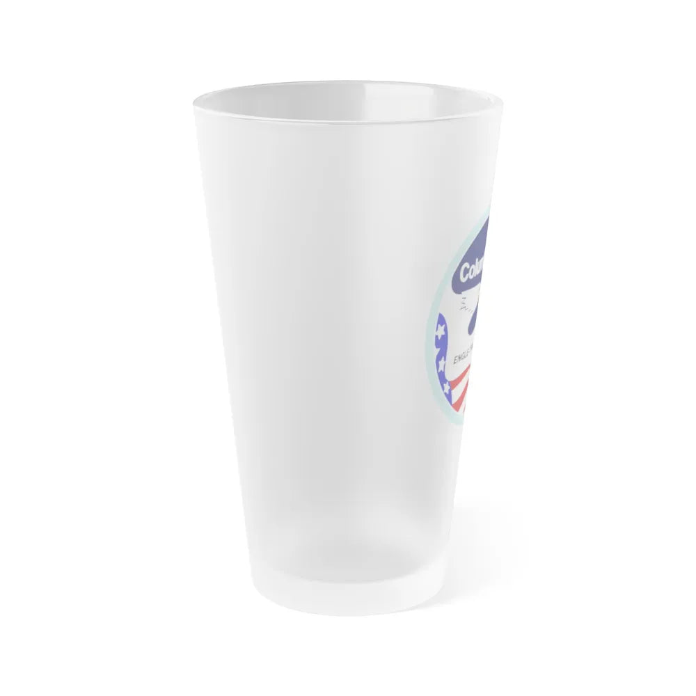 STS 2 (NASA) Frosted Pint Glass 16oz-Go Mug Yourself