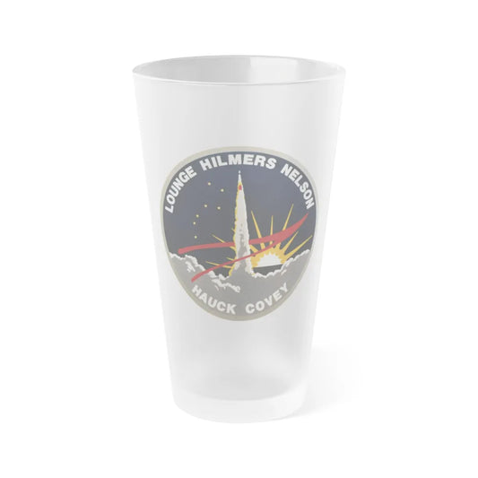 STS 26 (NASA) Frosted Pint Glass 16oz-Go Mug Yourself