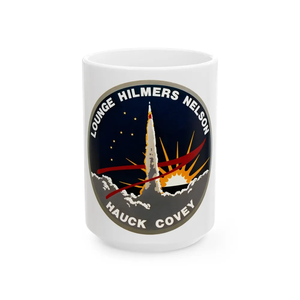 STS 26 (NASA) White Coffee Mug-15oz-Go Mug Yourself