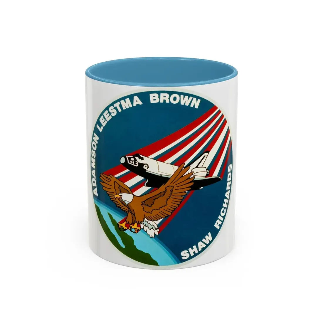 STS 28 (NASA) Accent Coffee Mug 11oz Light Blue - Go Mug Yourself