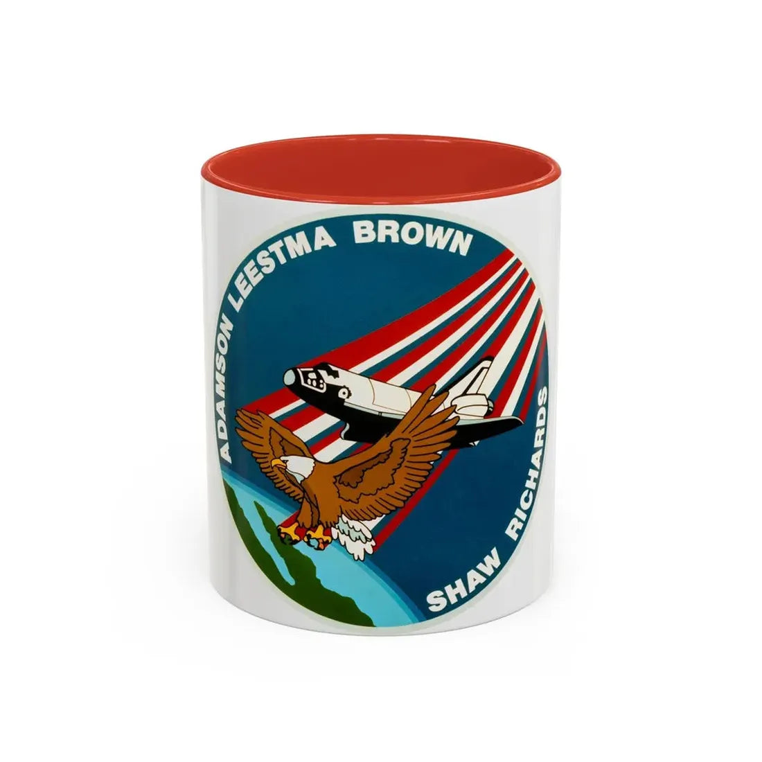 STS 28 (NASA) Accent Coffee Mug 11oz Red - Go Mug Yourself