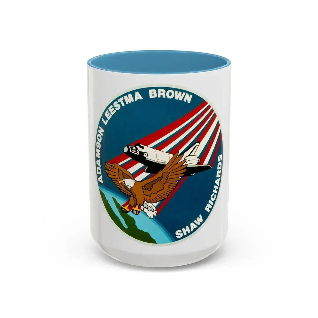 STS 28 (NASA) Accent Coffee Mug 15oz Light Blue - Go Mug Yourself