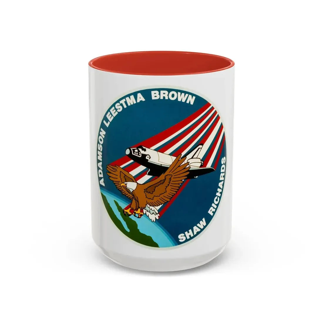 STS 28 (NASA) Accent Coffee Mug 15oz Red - Go Mug Yourself