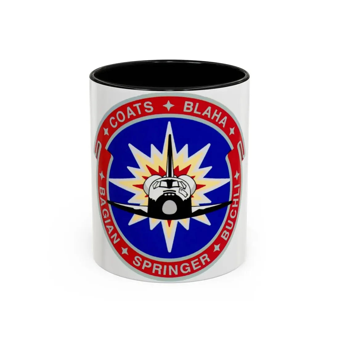 STS 29 (NASA) Accent Coffee Mug 11oz Black - Go Mug Yourself