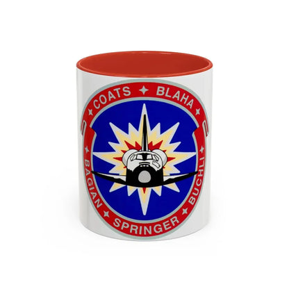 STS 29 (NASA) Accent Coffee Mug 11oz Red - Go Mug Yourself