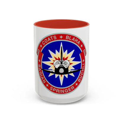 STS 29 (NASA) Accent Coffee Mug 15oz Red - Go Mug Yourself