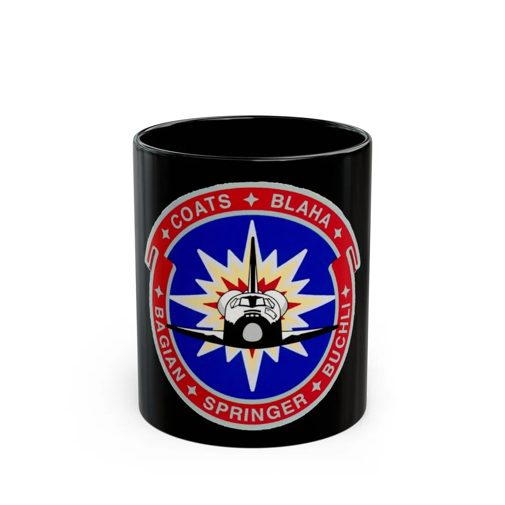 STS 29 (NASA) Black Coffee Mug-11oz-Go Mug Yourself