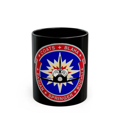 STS 29 (NASA) Black Coffee Mug-11oz-Go Mug Yourself