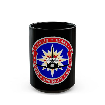 STS 29 (NASA) Black Coffee Mug-15oz-Go Mug Yourself