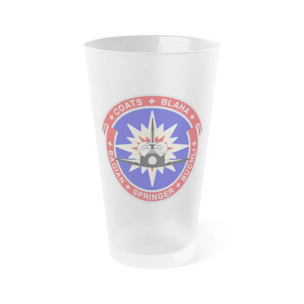 STS 29 (NASA) Frosted Pint Glass 16oz-Go Mug Yourself