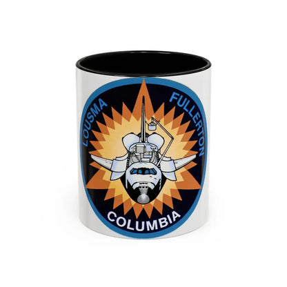 STS 3 (NASA) Accent Coffee Mug 11oz Black - Go Mug Yourself