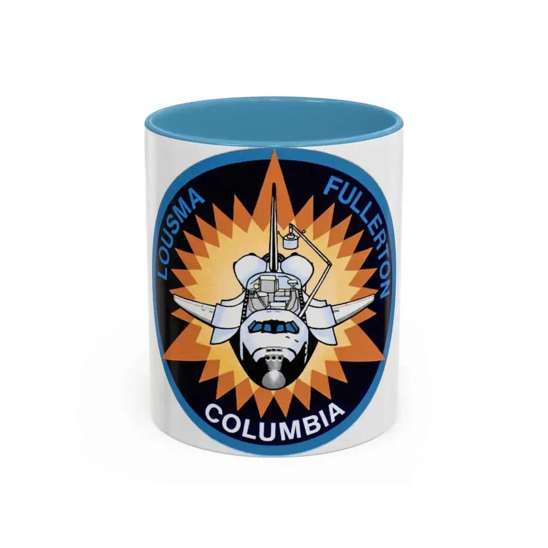 STS 3 (NASA) Accent Coffee Mug 11oz Light Blue - Go Mug Yourself
