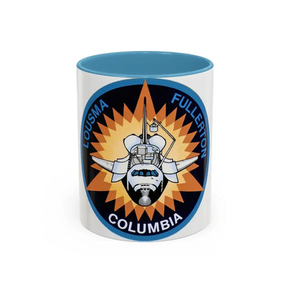 STS 3 (NASA) Accent Coffee Mug 11oz Light Blue - Go Mug Yourself