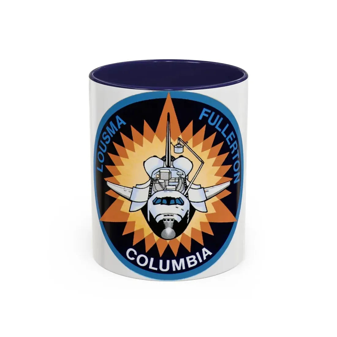 STS 3 (NASA) Accent Coffee Mug 11oz Navy - Go Mug Yourself